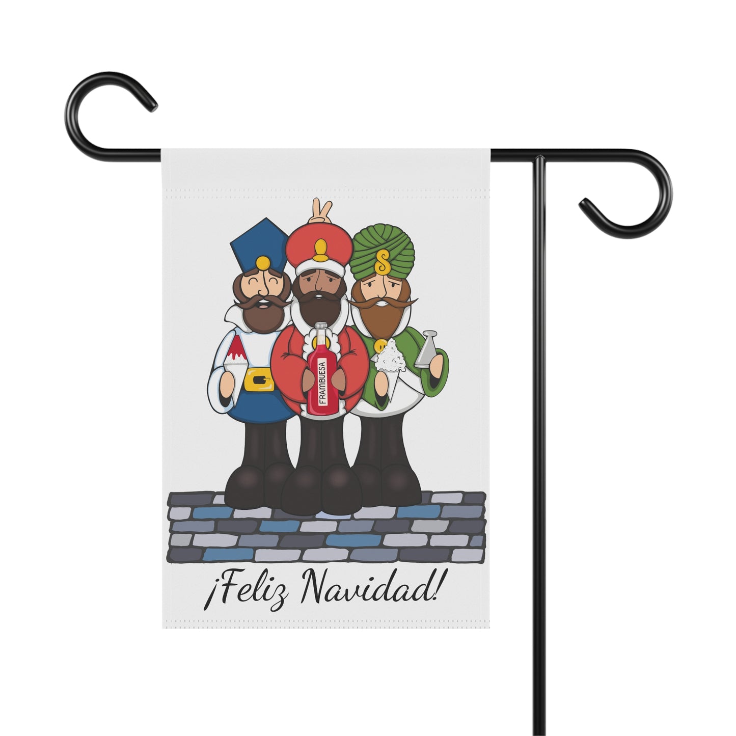 Reyes Piragüeros | Feliz Navidad | Garden Flag