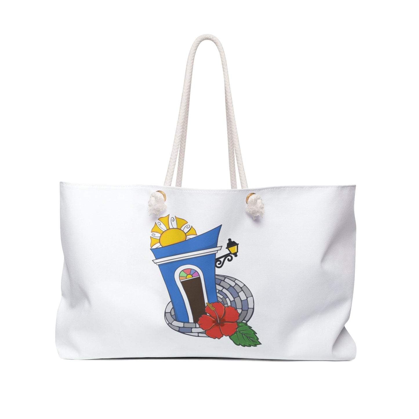 Casita San Juan & Flor de Maga | Beach Tote Bag