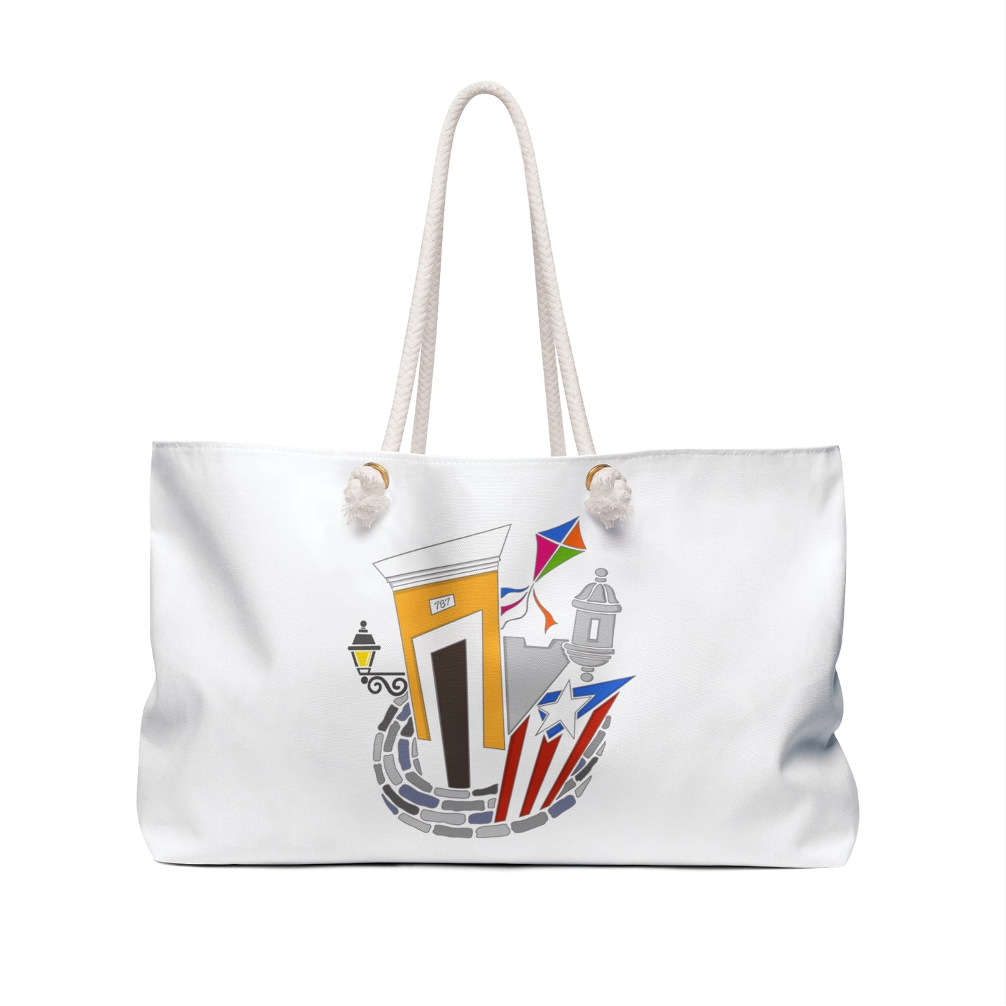 Beach Tote Bag | Casita San Juan, Garita, Chiringa | Yellow