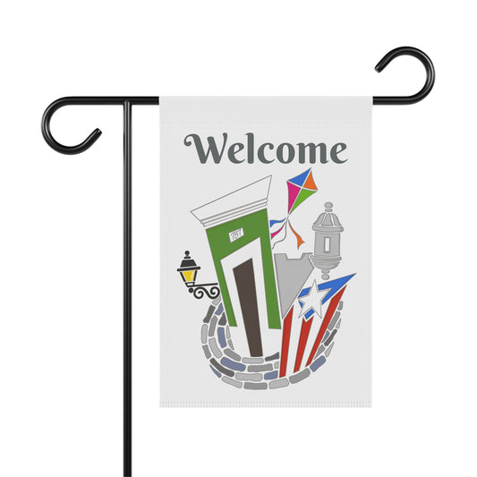 Casita San Juan, Garita, Chiringa y Bandera PR | Green |  Welcome | Garden Flag