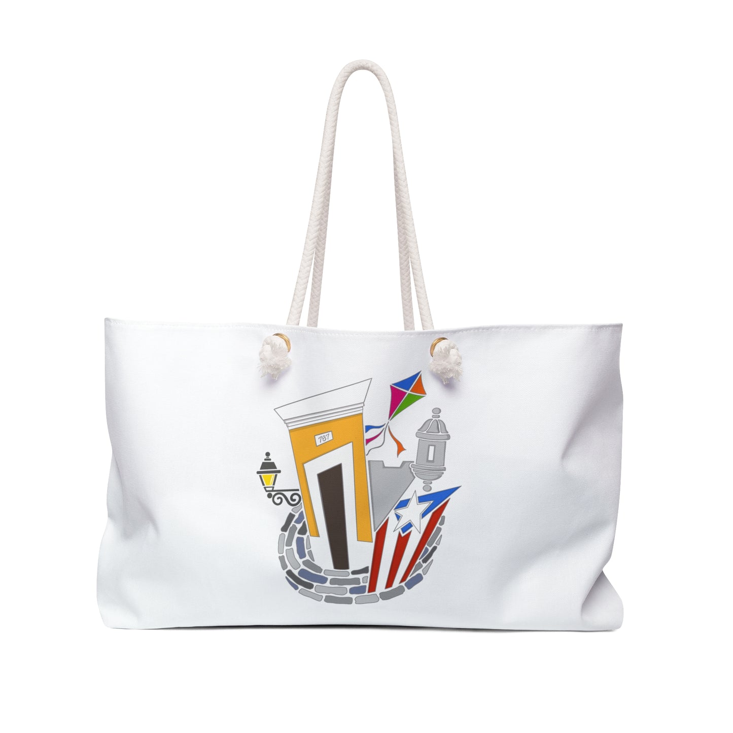 Beach Tote Bag | Casita San Juan, Garita, Chiringa | Yellow