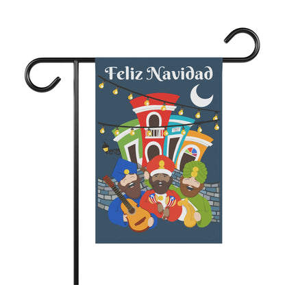 Reyes Magos Parranderos | Feliz Navidad | Garden Flag