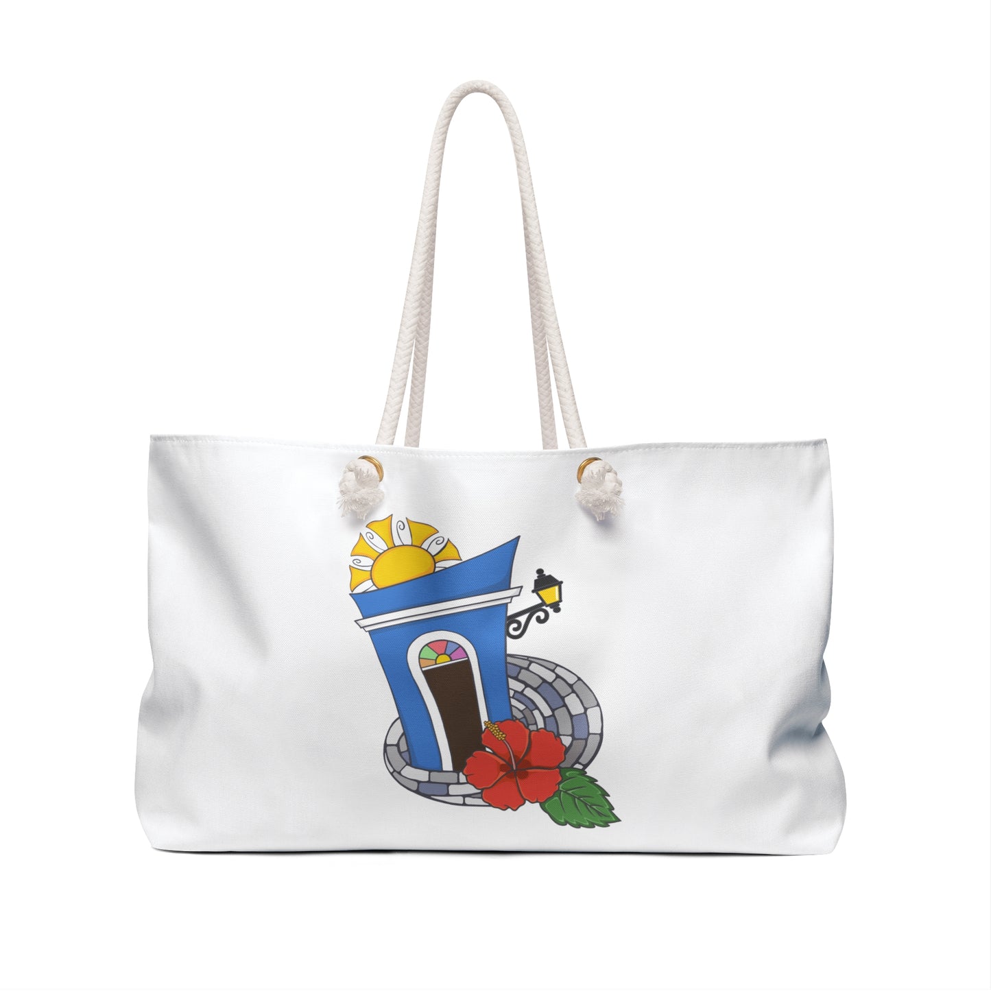 Casita San Juan & Flor de Maga | Beach Tote Bag