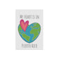 World Globe & Heart | My Heart is in Puerto Rico | Garden Flag