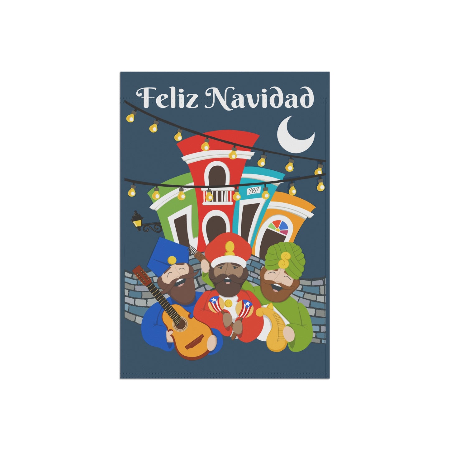 Reyes Magos Parranderos | Feliz Navidad | Garden Flag