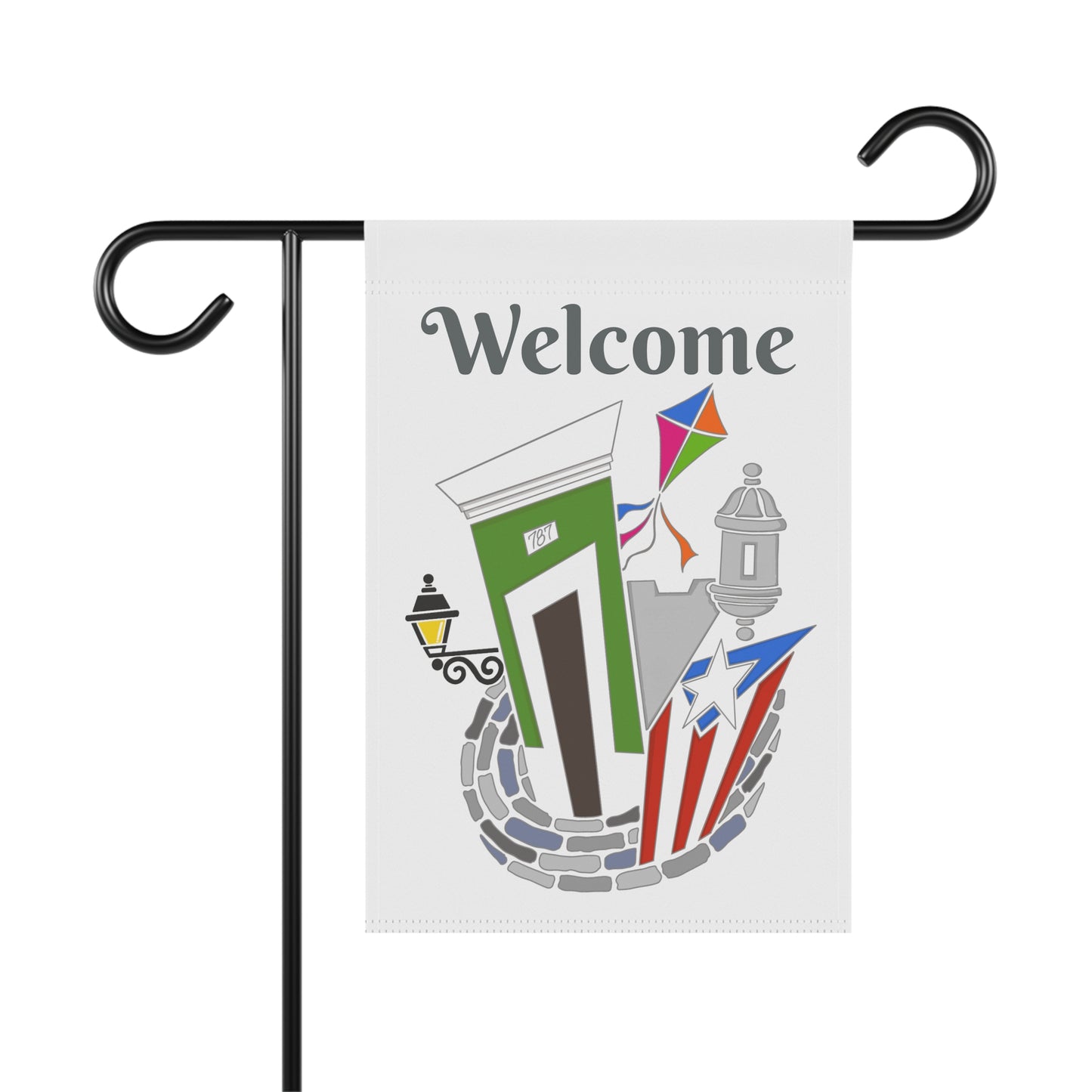 Casita San Juan, Garita, Chiringa y Bandera PR | Welcome | Garden Flag