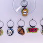 Pitorro |  Set of 6 | Wine Glass Charms