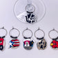 Piragüero | Set of 6 | Wine Glass Charms