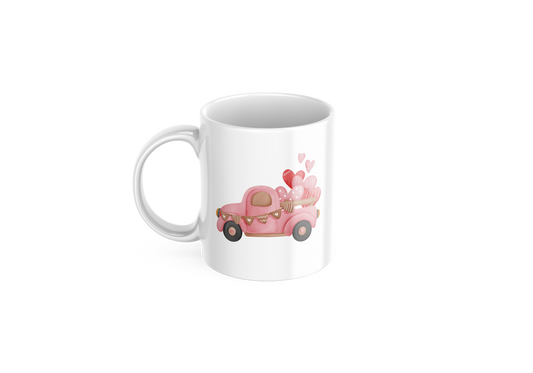 San Valentín |  Truck y Corazones | Coffee Mugs