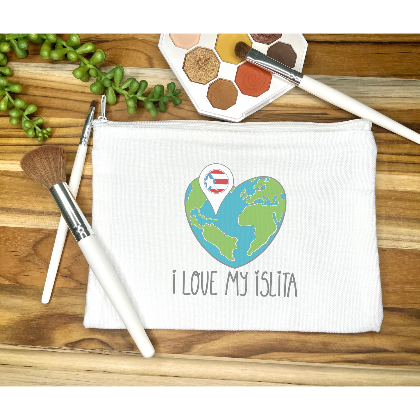 I Love my Islita | PR Flag | Makeup Bags