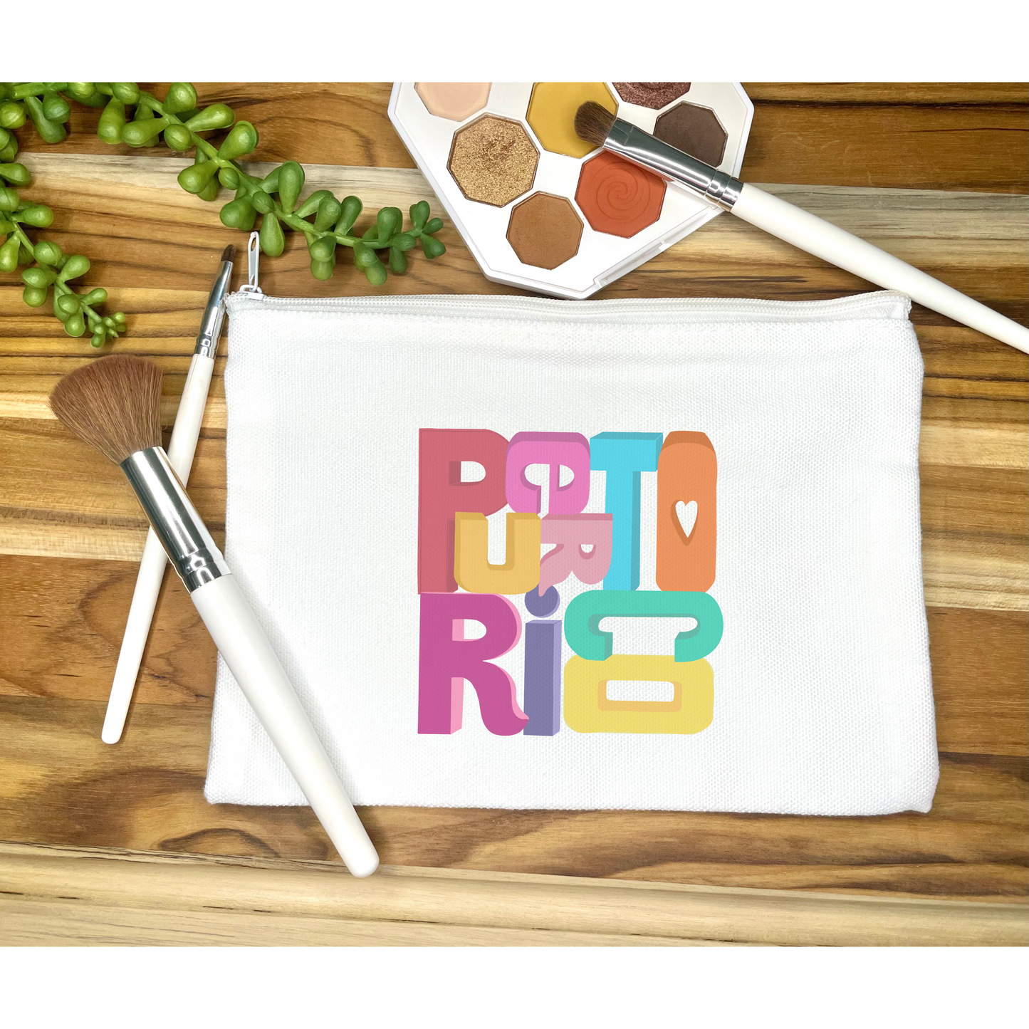 Puerto Rico Letters | Makeup Bags