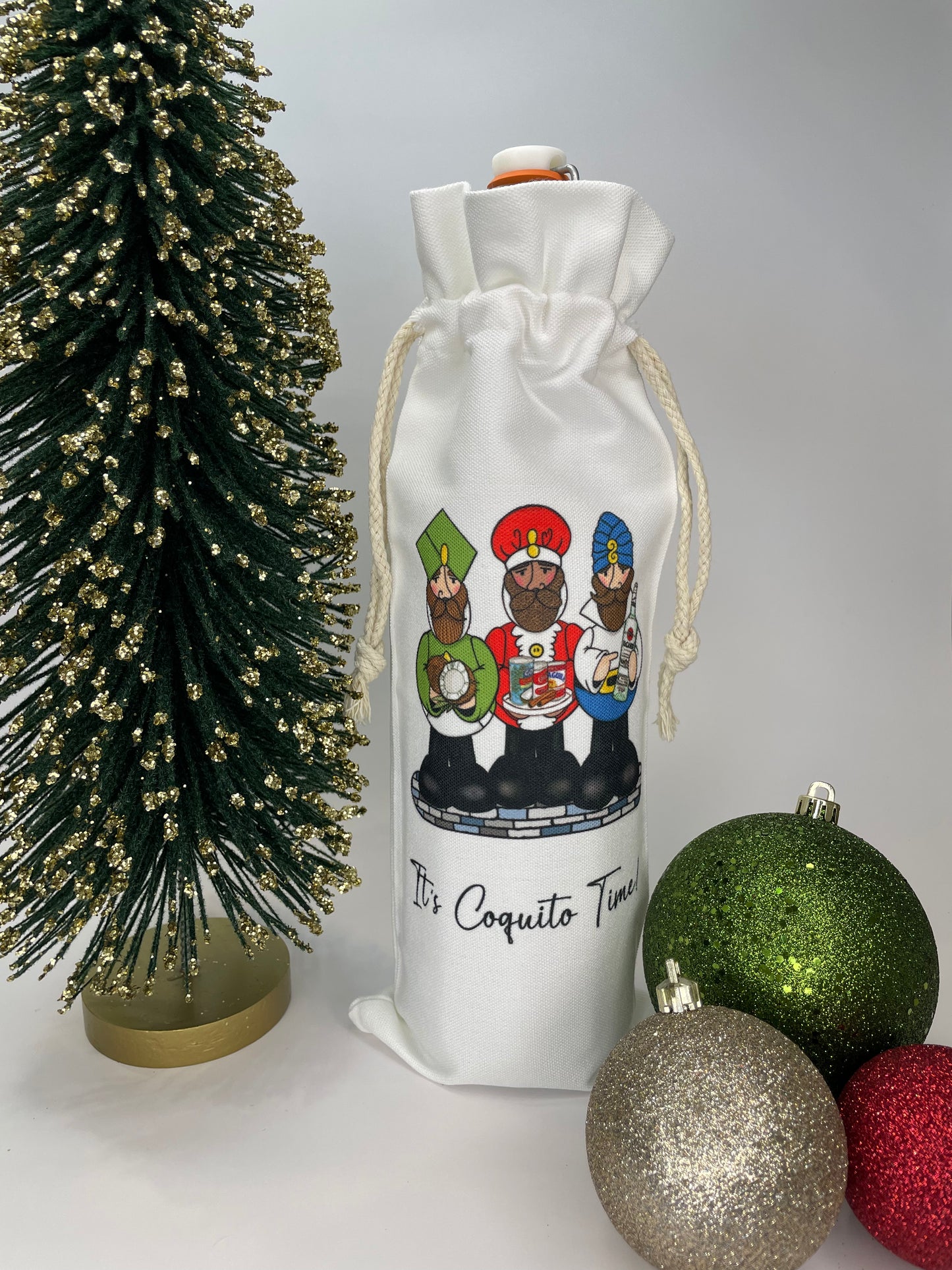 Reyes Magos | It's Coquito Time! | Wine Bottle Bags