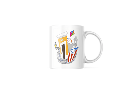 Garita & Chiringa Coffee Mug | I Love My Cafecito con Leche